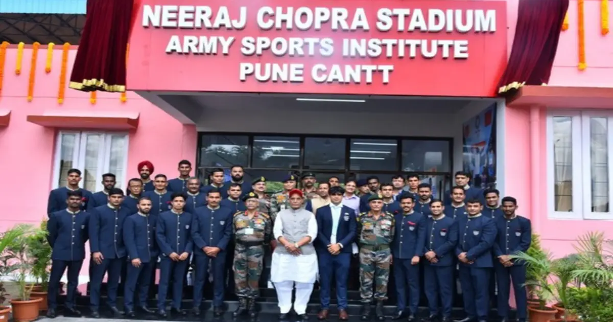 Rajnath Singh inaugurates stadium named after Neeraj Chopra in Pune